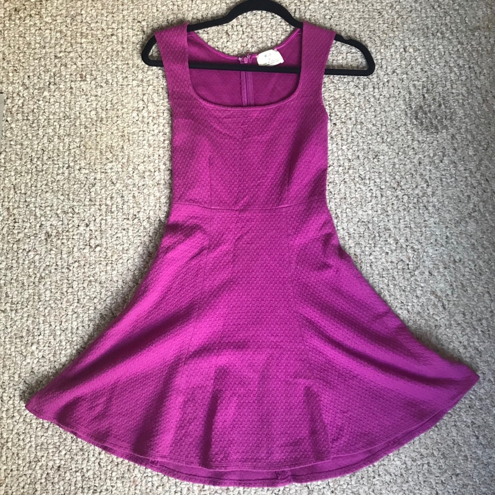 Magenta Purple Pink A-Line swing dress